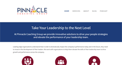 Desktop Screenshot of pinnaclecoachinggroup.com