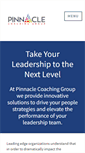 Mobile Screenshot of pinnaclecoachinggroup.com